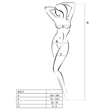 Bodystocking a Rete Passion Crothless Bianca, Seduzione Civettuola